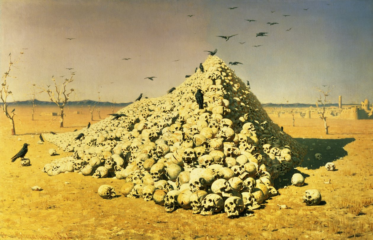 Az 1871-es háború allegóriája, 1871 alkotó: Vasili Vasilievich Vereshchagin