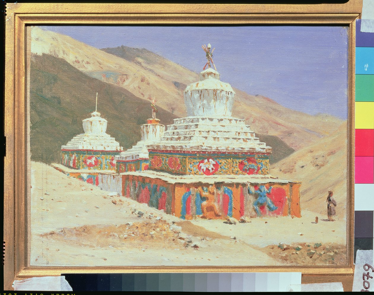 A Halálemlékmű Ladakhban, 1875 alkotó: Vasili Vasilievich Vereshchagin
