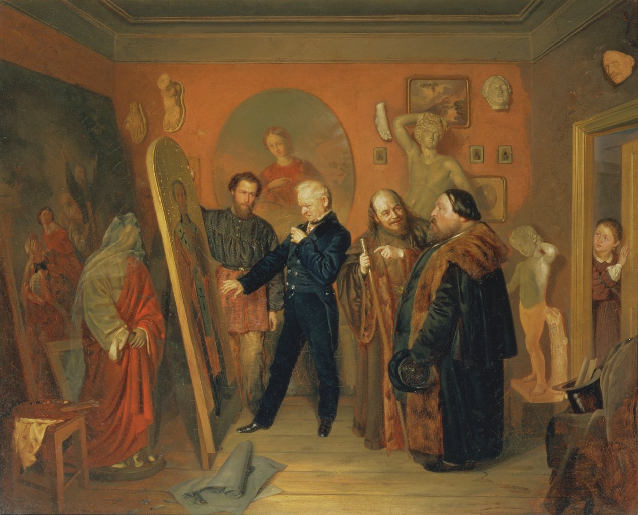 Artists Atelier, 1865 alkotó: Vasili Vladimirovits Pukirev