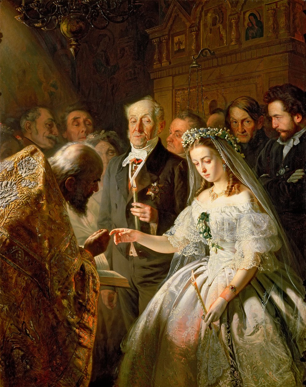 Az egyenlőtlen házasság, 1862 alkotó: Vasili Vladimirovits Pukirev