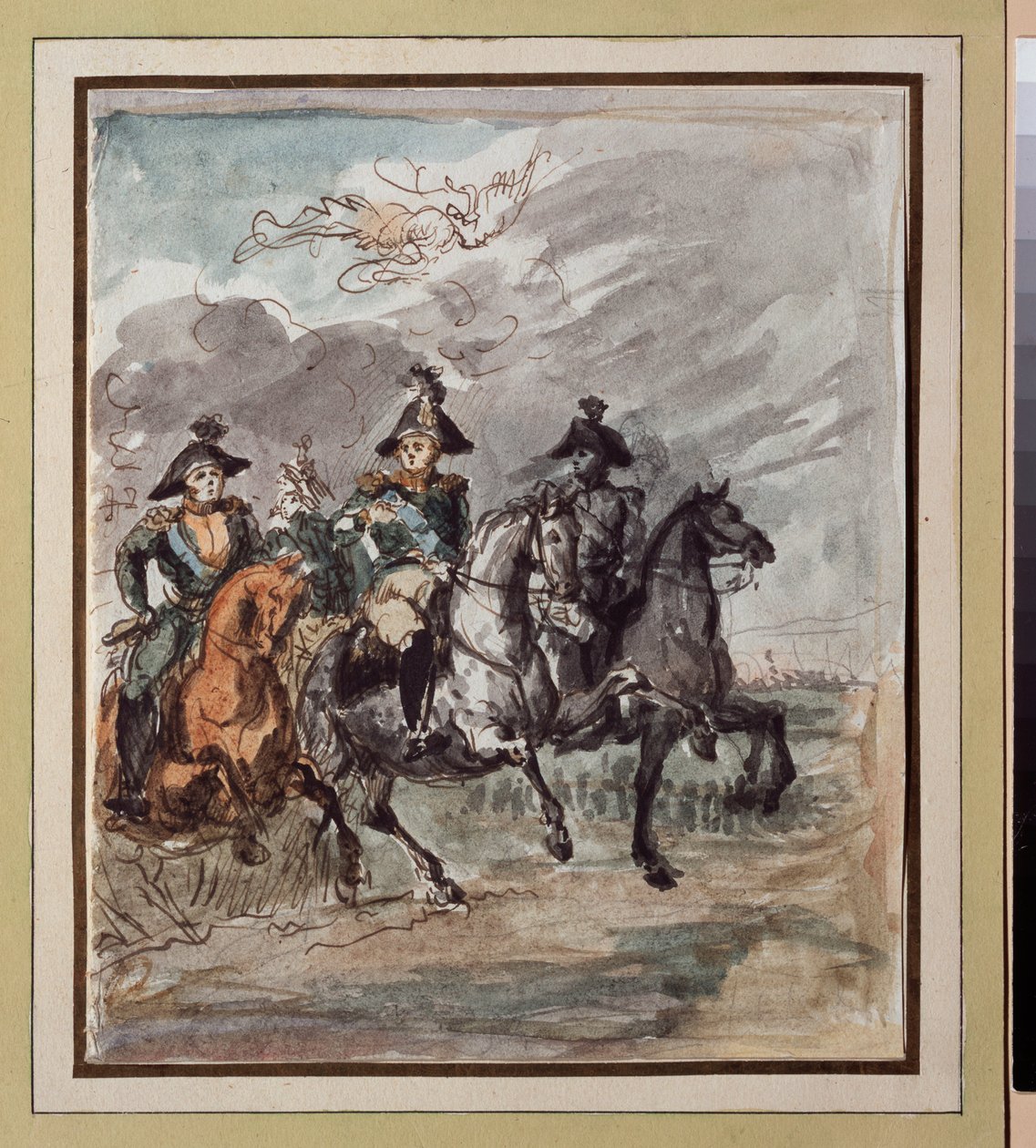 Felvonulás a Minin és Pozsarszkij emlékmű felavatása közben Moszkvában 1818. február 20-án (Parádé a Minin és Pozharsky emlékmű megnyitásán Moszkvában alkotó: Vasili Andreevich Tropinin