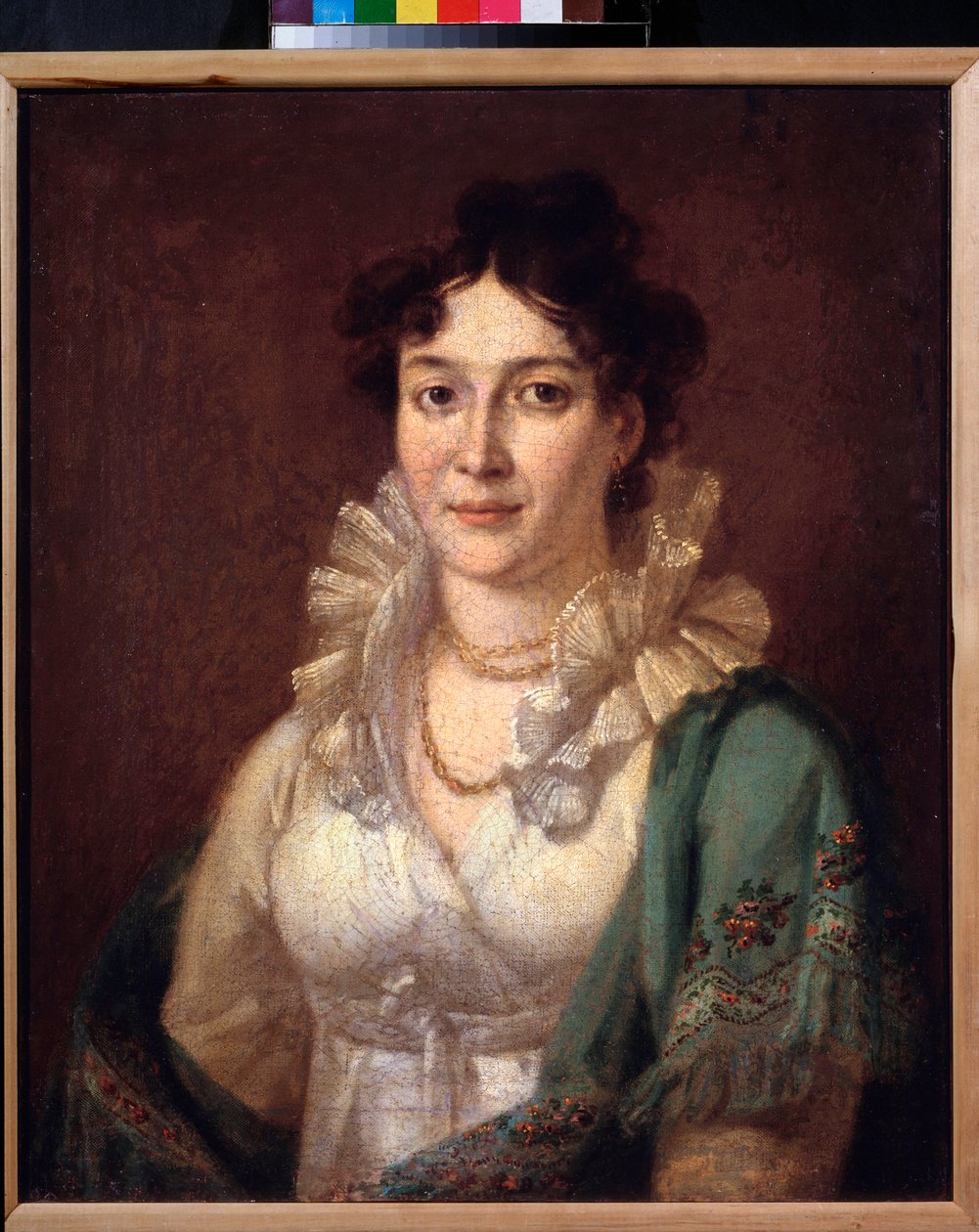 Izabella de Conti hercegnő portréja (Izabella de Conti hercegnő portréja) - Vaszilij Andrejevics Tropinin (Vaszilij Tropinine) festménye (1776-1857), olaj, vászon, 1810 körül - 19. századi orosz művészet - Magángyűjtemények múzeuma Puskin Muszban alkotó: Vasili Andreevich Tropinin
