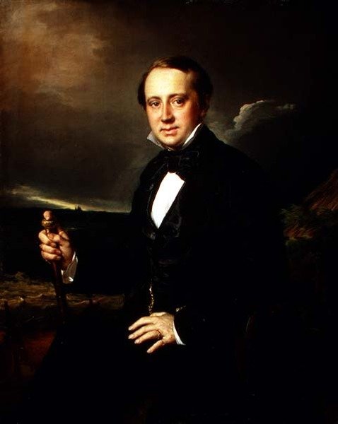 Alekszandr Alekszandrovics Szapozsnyikov (1827-87) portréja, 1852 (olaj, vászon) alkotó: Vasili Andreevich Tropinin
