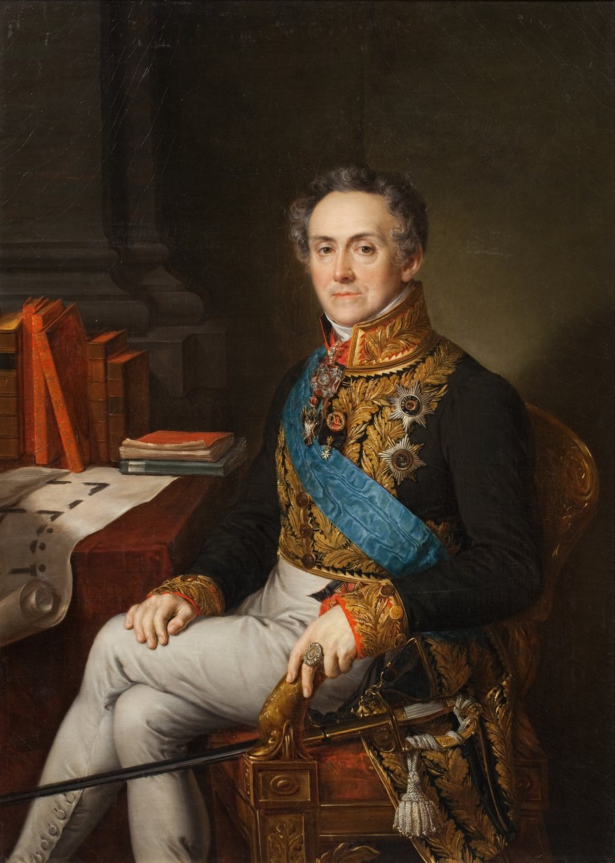 Ivan Vasziljevics Tutolmin portréja 1751-1839, 1830-as évek. alkotó: Vasili Andreevich Tropinin
