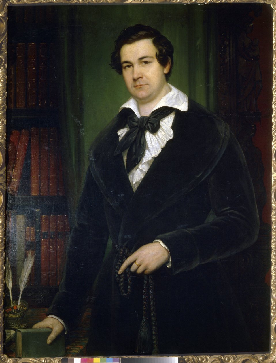 Vaszilij Andrejevics Karatigin (1802-1853) színész portréja, Tropinin, Vaszilij Andrejevics (1776-1857) alkotó: Vasili Andreevich Tropinin