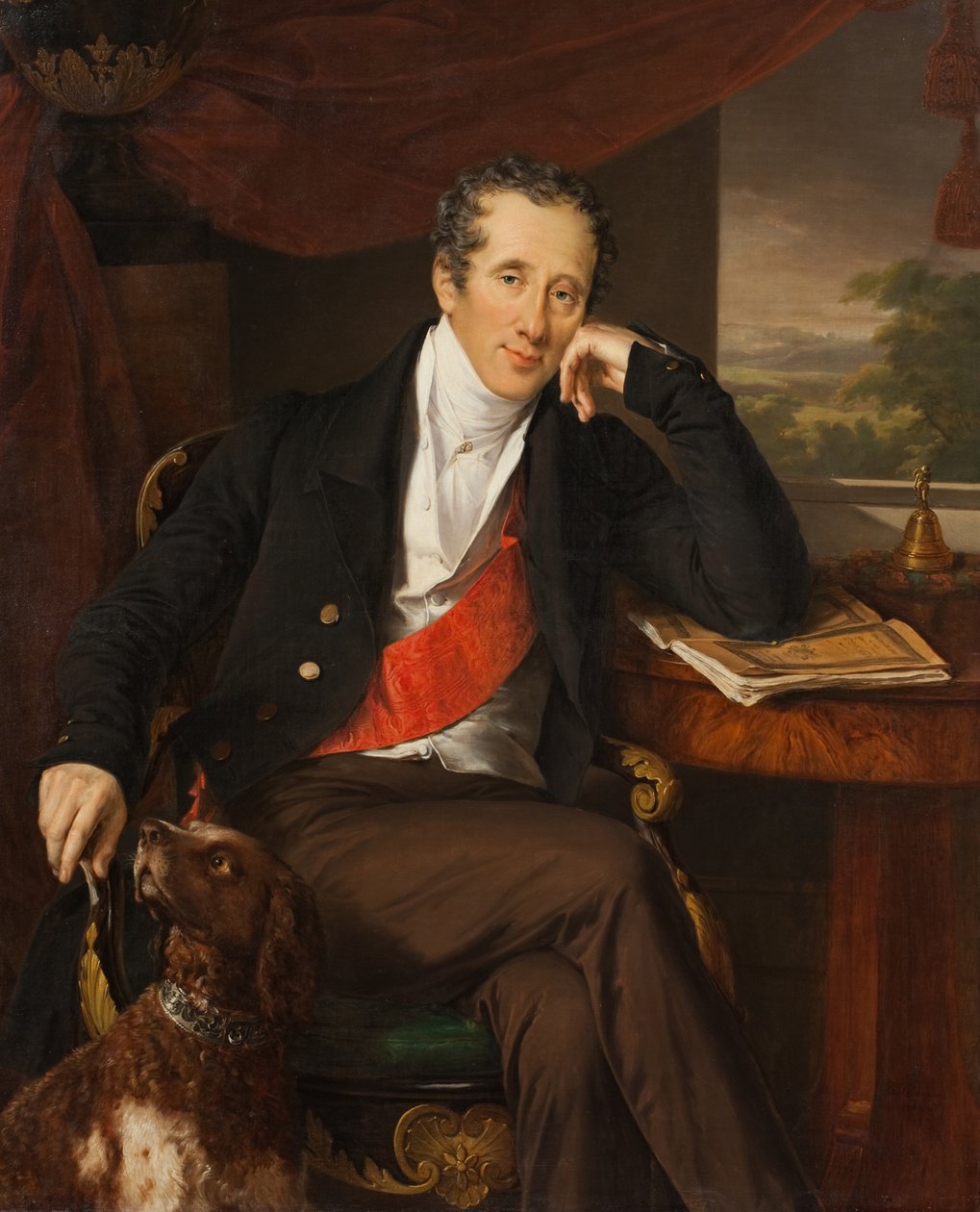 Nyikita Petrovics Panin gróf portréja 1770-1837, 1830-as évek. alkotó: Vasili Andreevich Tropinin