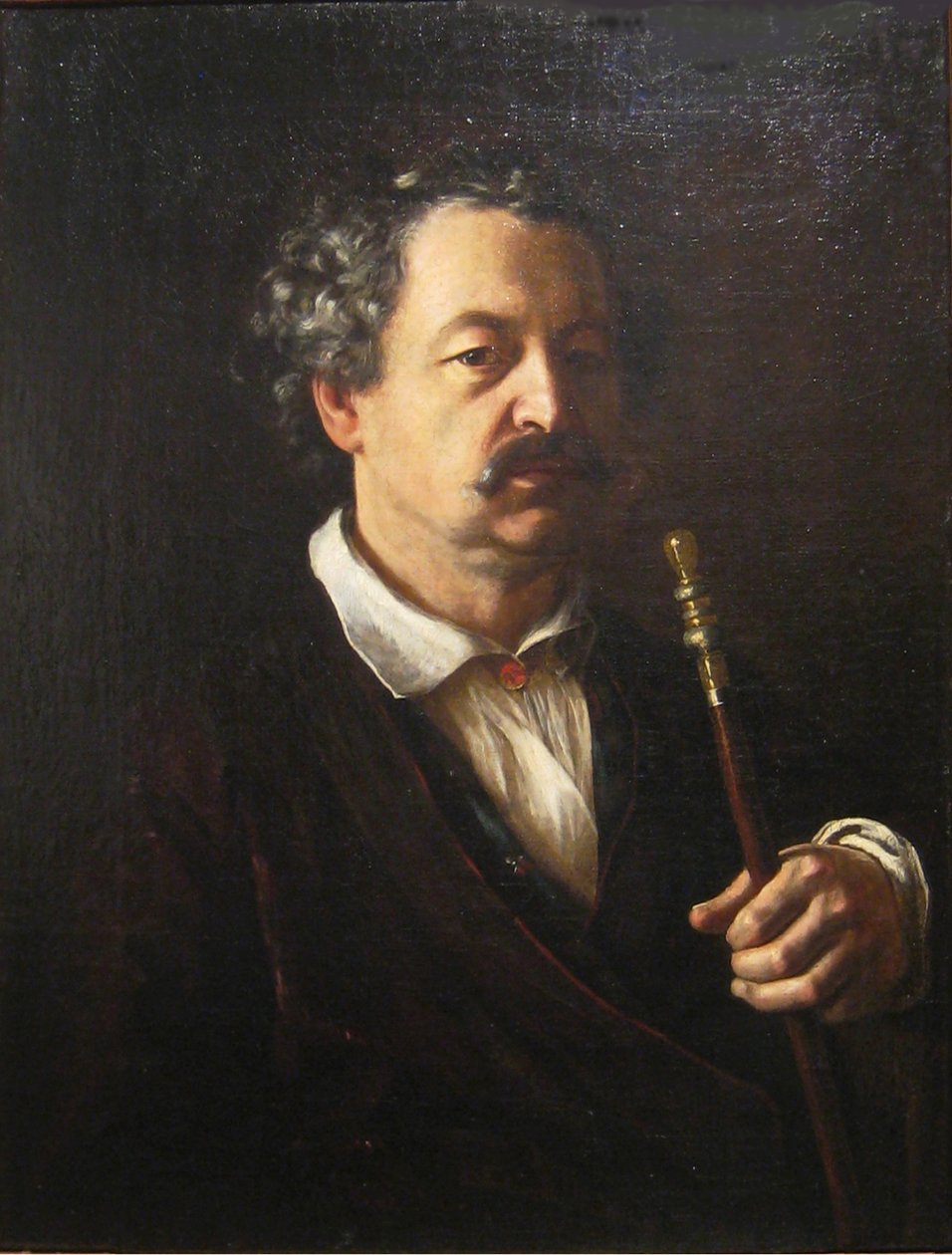 Alekszandr Alekszandrovics Aljabjev zeneszerző portréja 1787-1851, 1840-1850 alkotó: Vasili Andreevich Tropinin