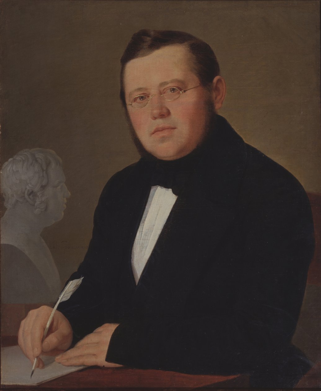 A szerző portréja, Mihail Zagoskin 1789-1852 alkotó: Vasili Andreevich Tropinin