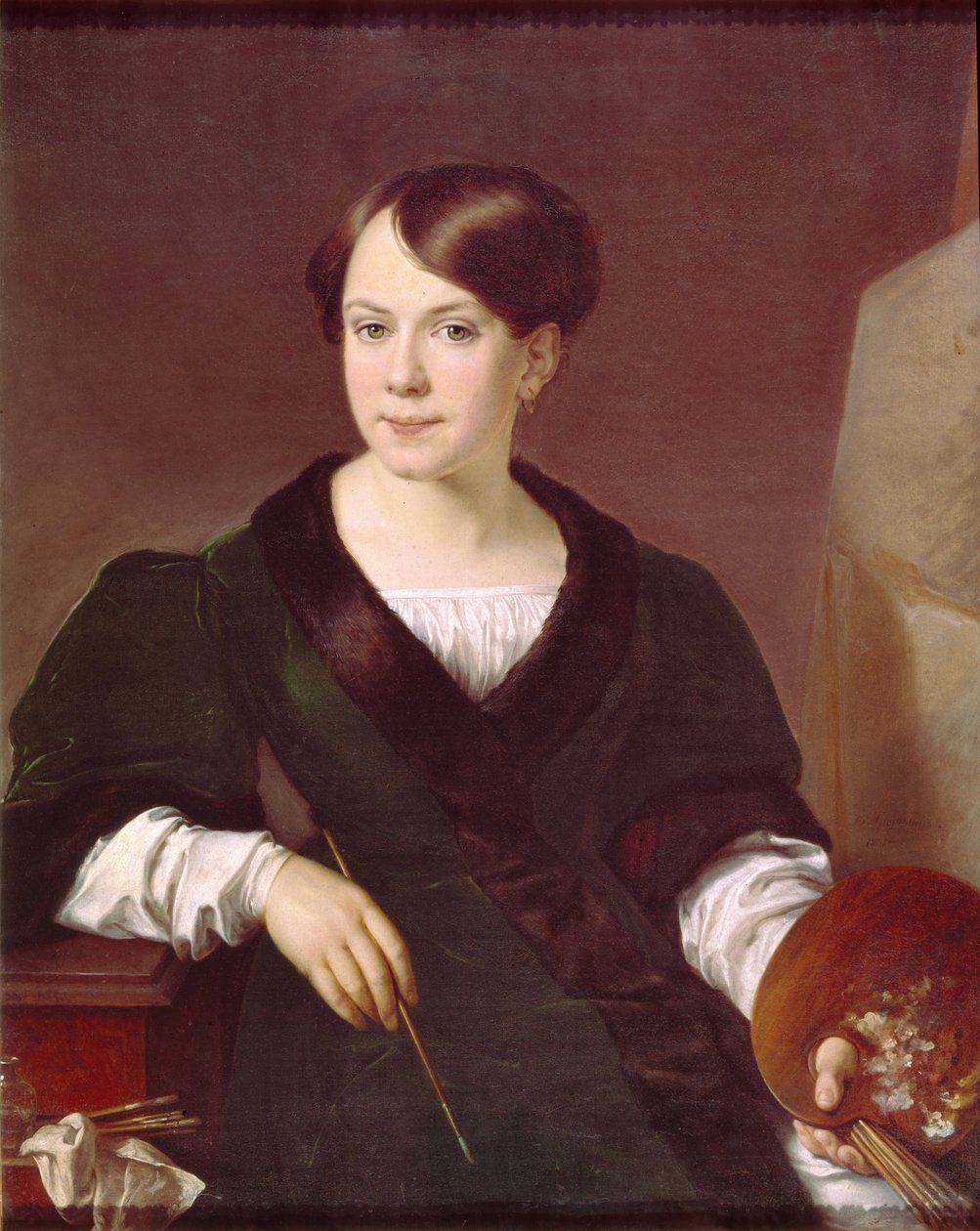 Ljubov Borozdna-Sztromilova festő portréja 1813-1894, 1831 alkotó: Vasili Andreevich Tropinin