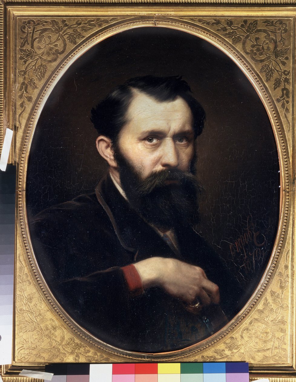Önarckép. Vaszilij (Vaszilij) Grigorjevics Perov (1834-1882) festménye, olaj, vászon alkotó: Vasili Grigorevich Perov