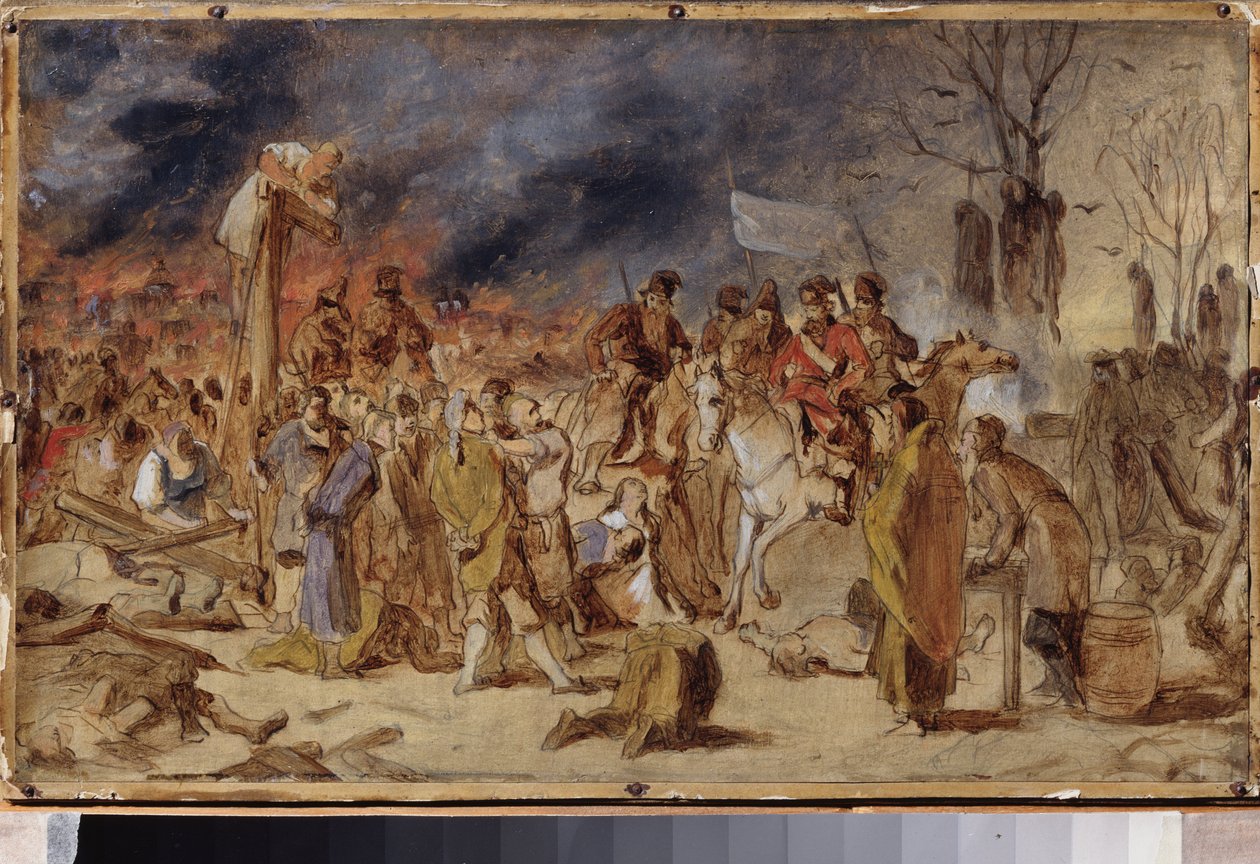Pugacsov lázadása 1773-ban. (Orosz parasztháború alkotó: Vasili Grigorevich Perov