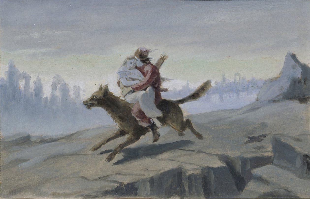 Ivan Tsarevics a szürke farkason lovagol, 1870-es évek vége – 1880-as évek eleje alkotó: Vasili Grigorevich Perov
