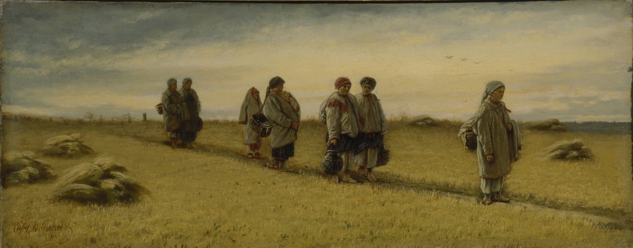 A kaszások visszatérése a mezőről Ryazan tartományban, 1874 alkotó: Vasili Grigorevich Perov