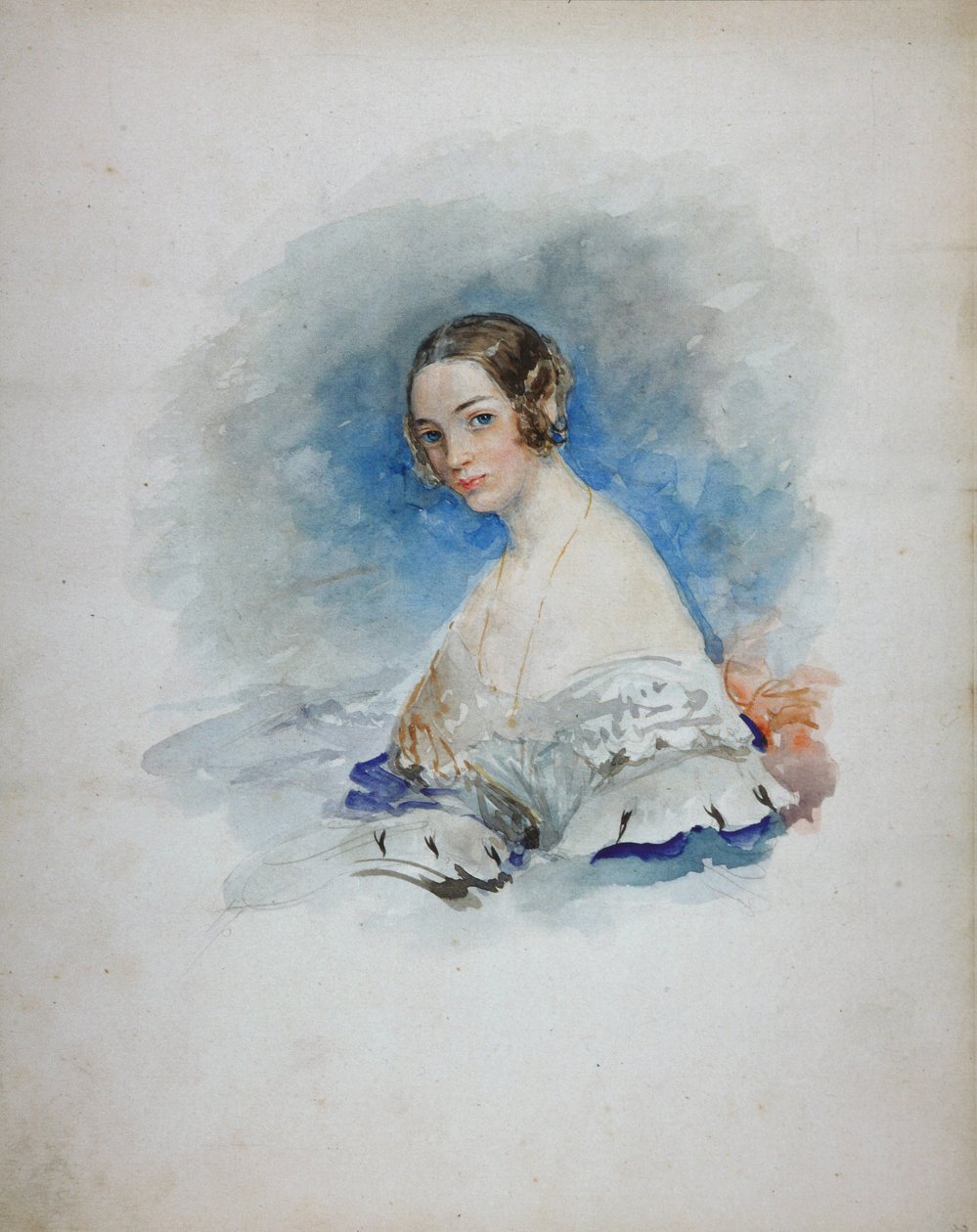 Maria Ivanovna Kochubey hercegnő portréja, született Baryatinskaya 1818-1843, 1846 alkotó: Vasili Semenovich Sadovnikov