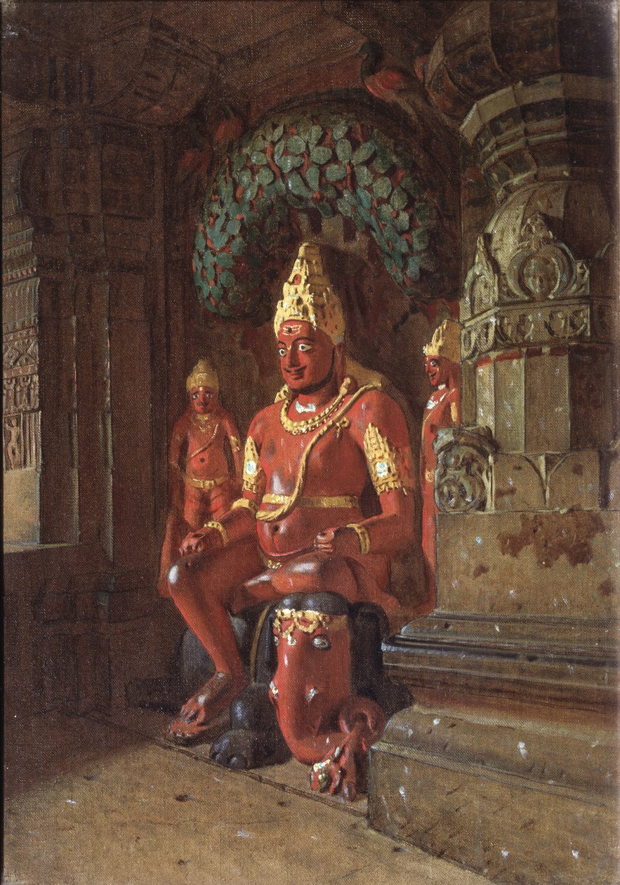 Visnu-szobor az Indra-templomban, 1874 alkotó: Vasili Vasilievich Vereshchagin