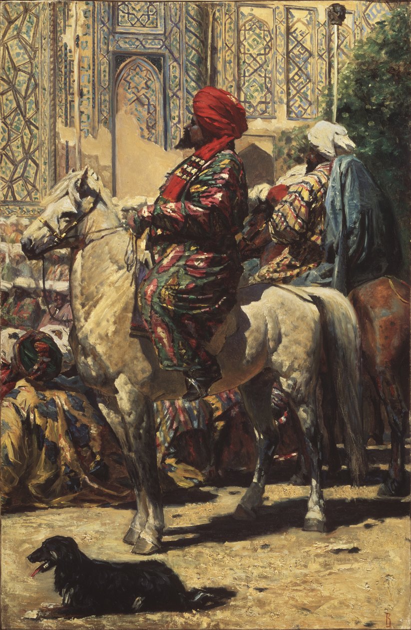 Egy lovas Szamarkandban, 1872 alkotó: Vasili Vasilievich Vereshchagin