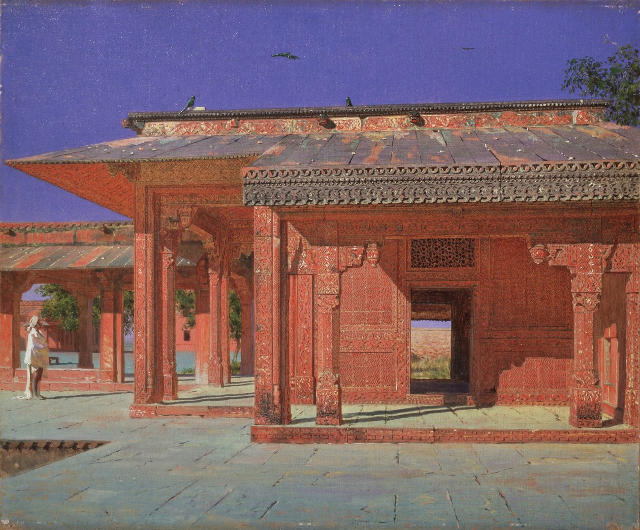 A hárem udvara a Fatehpur Sikri császári palotában, 1874-1876 alkotó: Vasili Vasilievich Vereshchagin