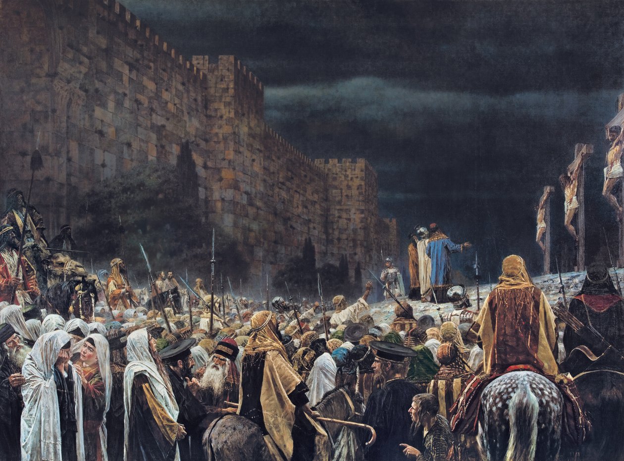A rómaiak keresztre feszítése, 1887 alkotó: Vasili Vasilievich Vereshchagin