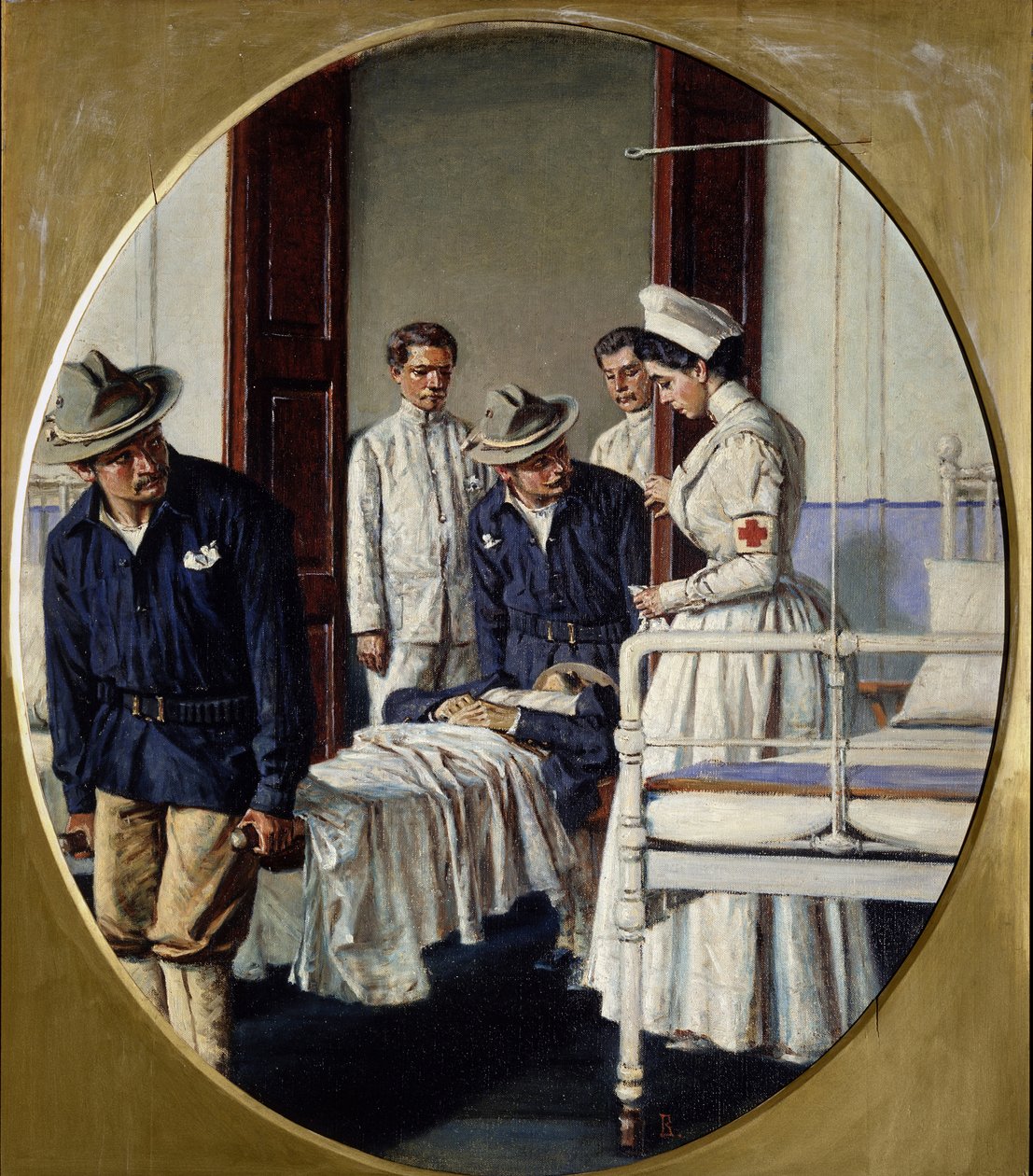Egy katonai kórházban, 1901 alkotó: Vasili Vasilievich Vereshchagin