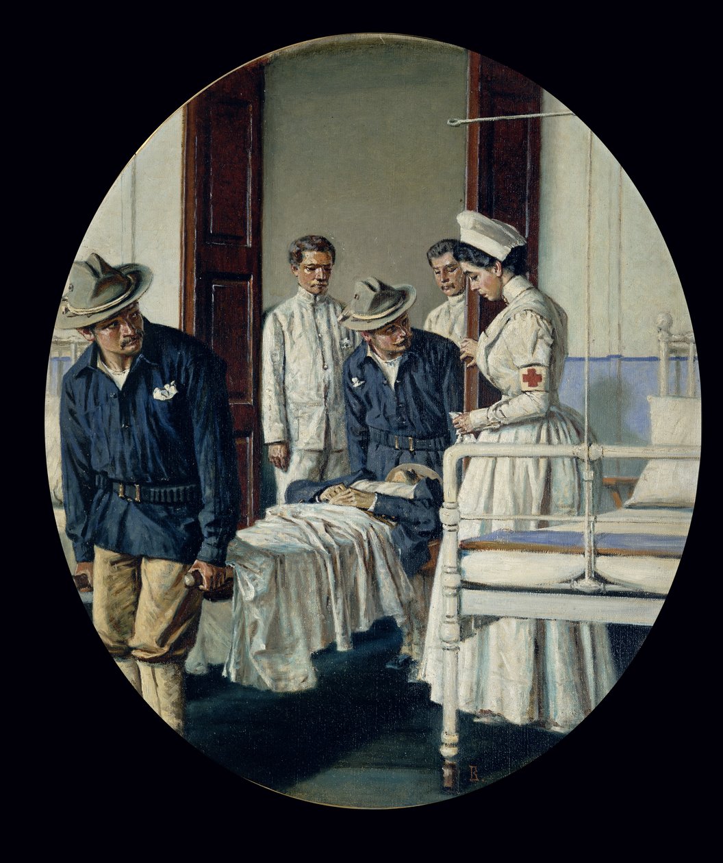 Egy katonai kórházban alkotó: Vasili Vasilievich Vereshchagin