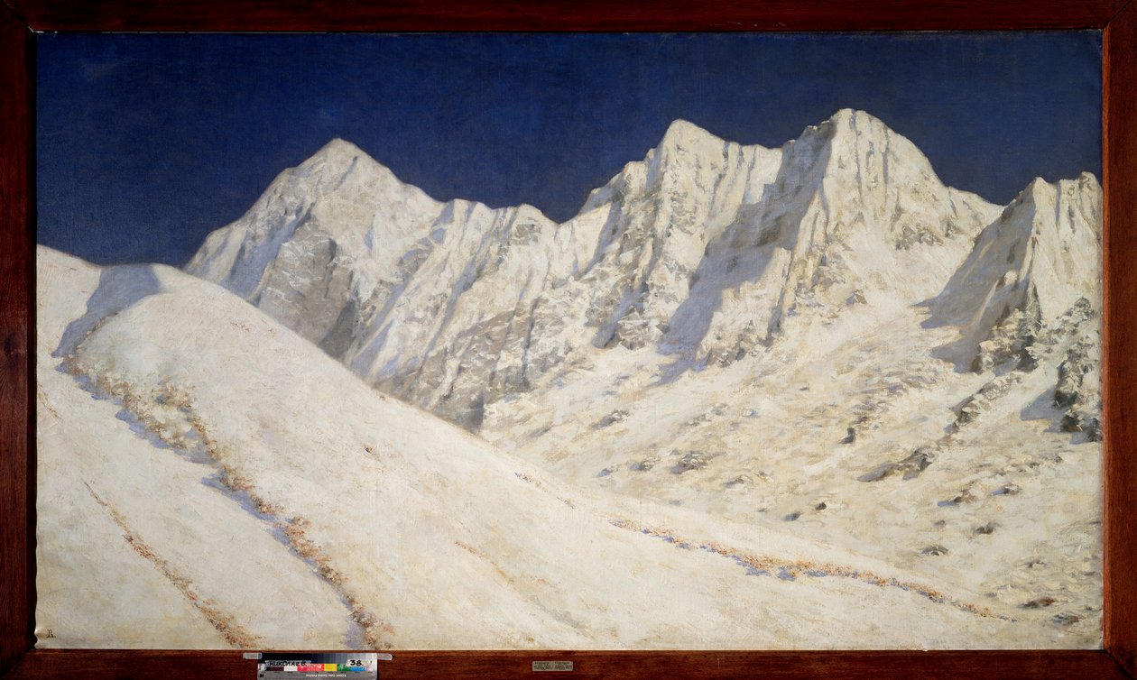 India, Hó a Himaláján (India, Hó a Himaláján) - Vaszilij Vasziljevics Verescsagin (Vaszilij Verescsagin) festménye (1842-1904), olaj, vászon alkotó: Vasili Vasilievich Vereshchagin