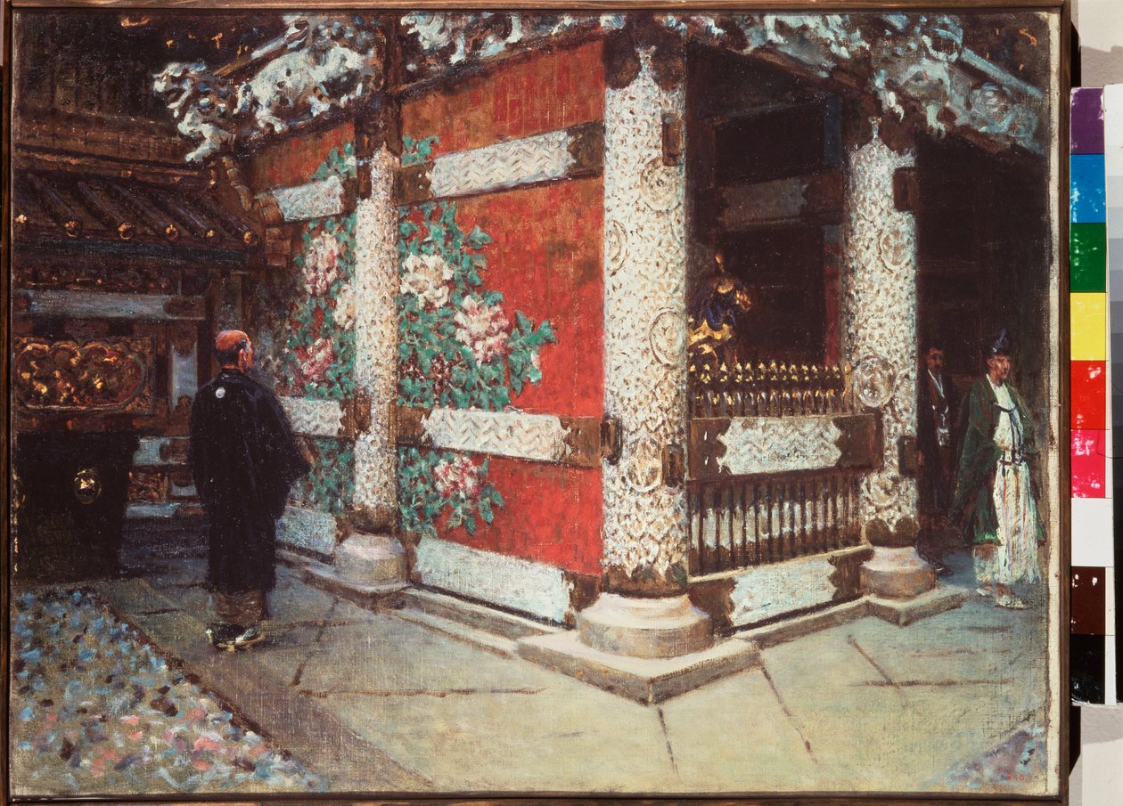 A sintó szentély Nikkoban (Japán) - Vaszilij Vasziljevics Verescsagin (Vaszilij Verescsagin) (1842-1904) festménye, olaj, vászon alkotó: Vasili Vasilievich Vereshchagin
