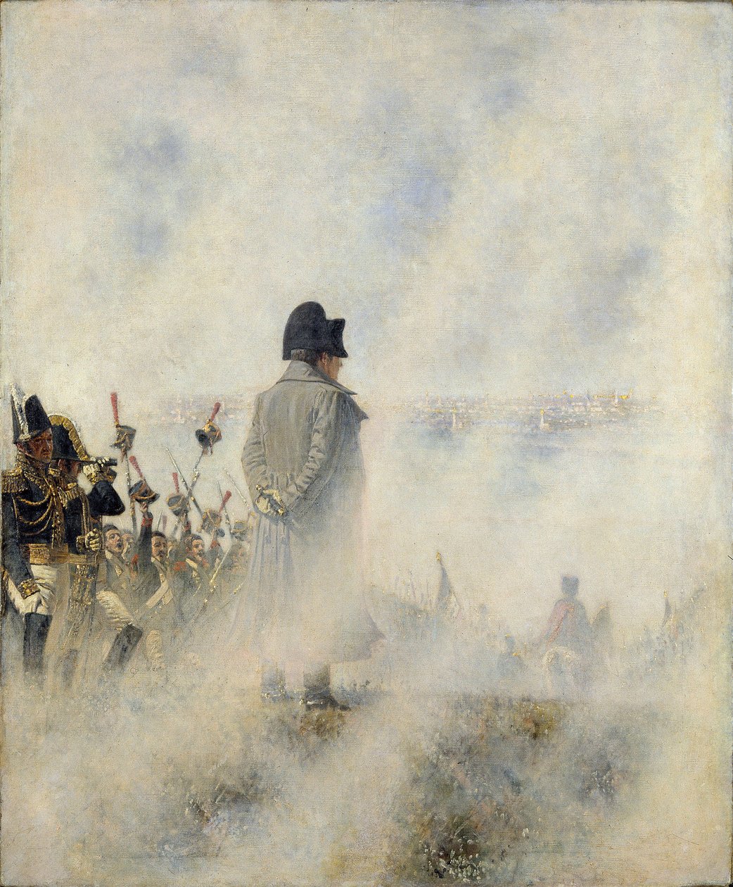 Napóleon Bonaparte – Moszkva előtt. Várakozás a bojárok kiküldetésére Verescsagin, Vaszilij Vasziljevics (1842-1904) mellett. Olajfestmény alkotó: Vasili Vasilievich Vereshchagin