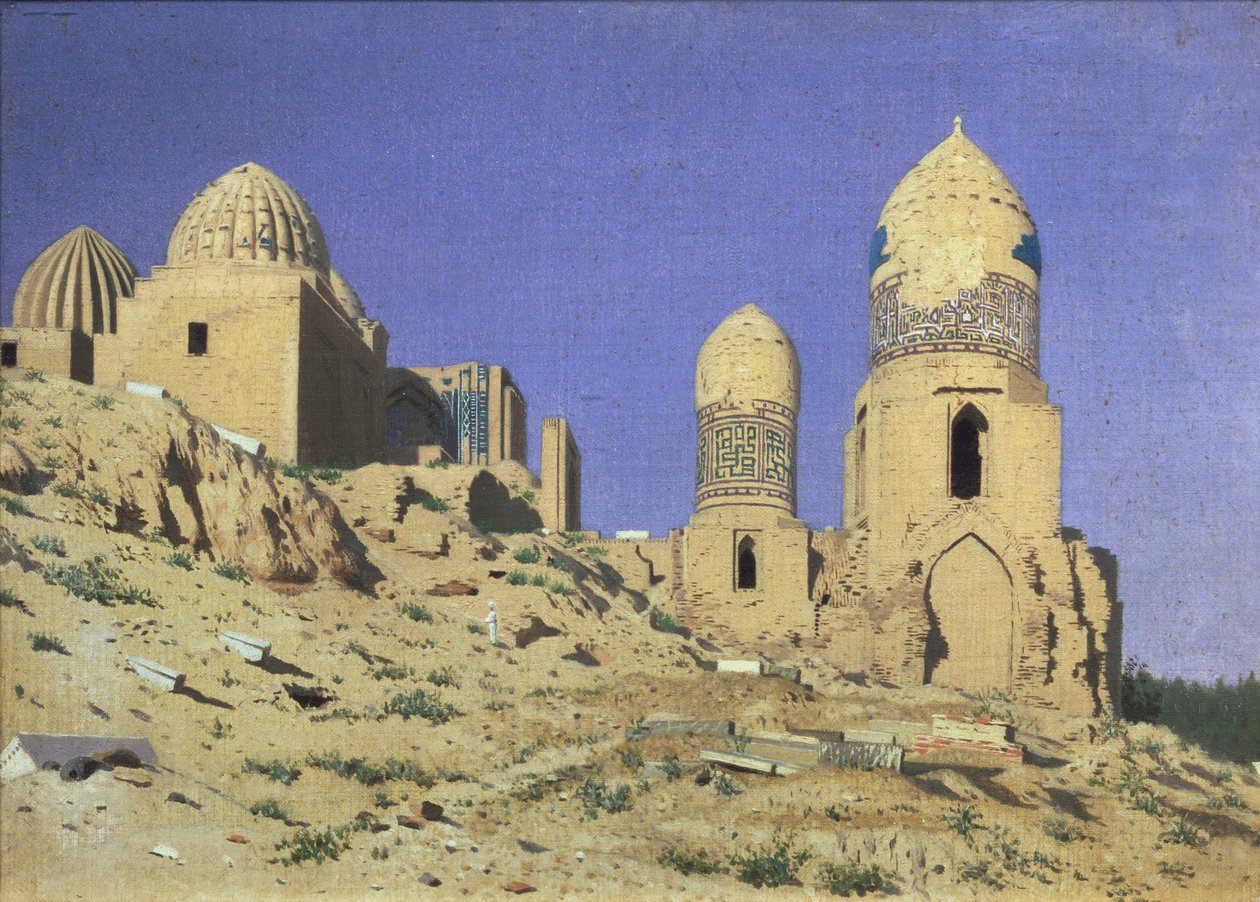 Shah-i-Zinda nekropolisz, az élő király Szamarkandban, 1869-1870 alkotó: Vasili Vasilievich Vereshchagin