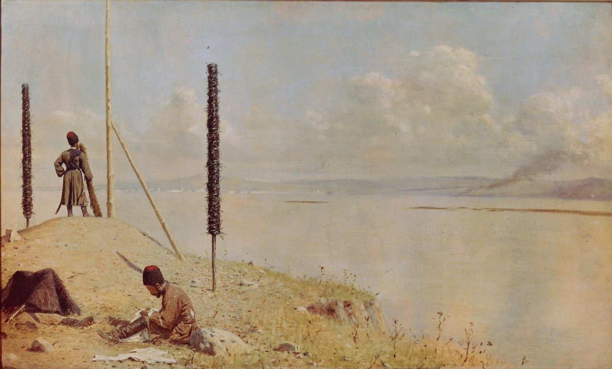 Picket a Dunán, 1878-1879 alkotó: Vasili Vasilievich Vereshchagin