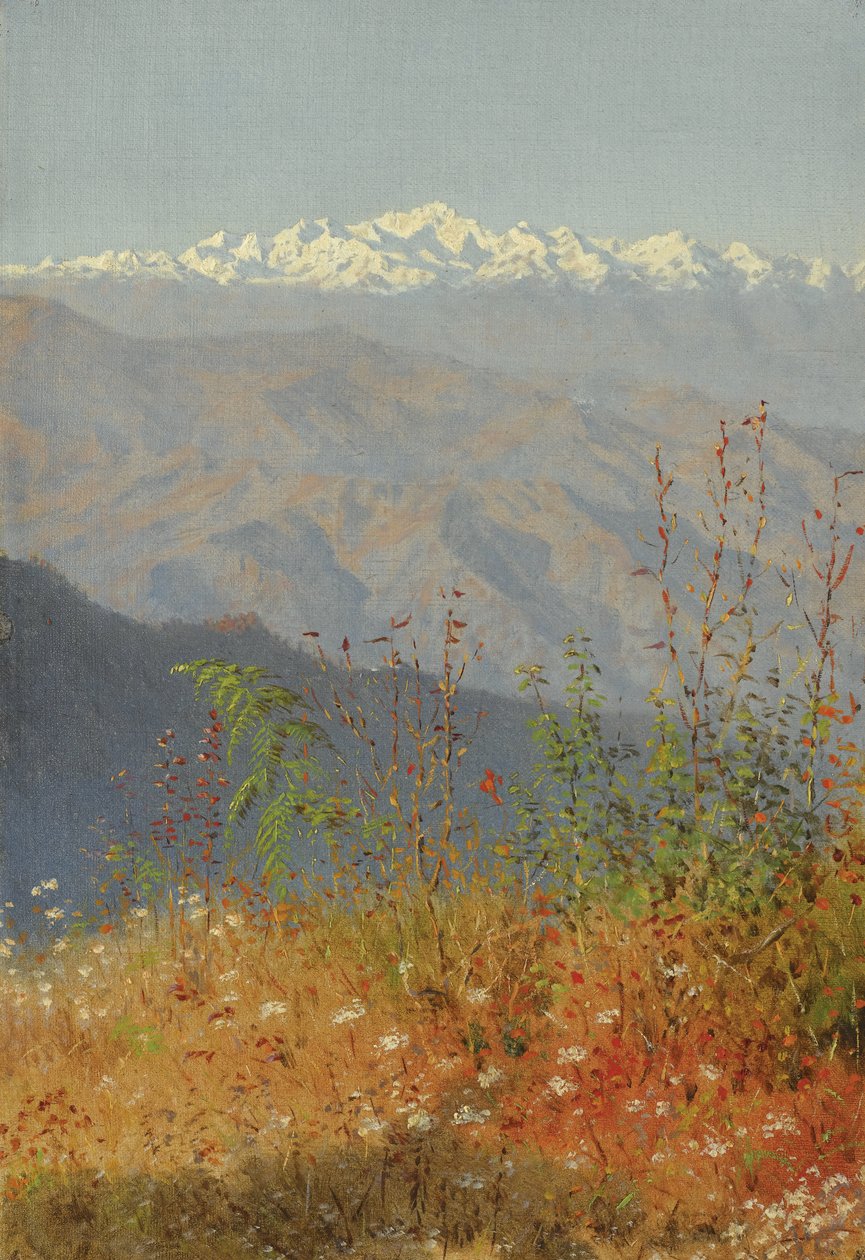 Naplemente a Himalájában, 1879 alkotó: Vasili Vasilievich Vereshchagin
