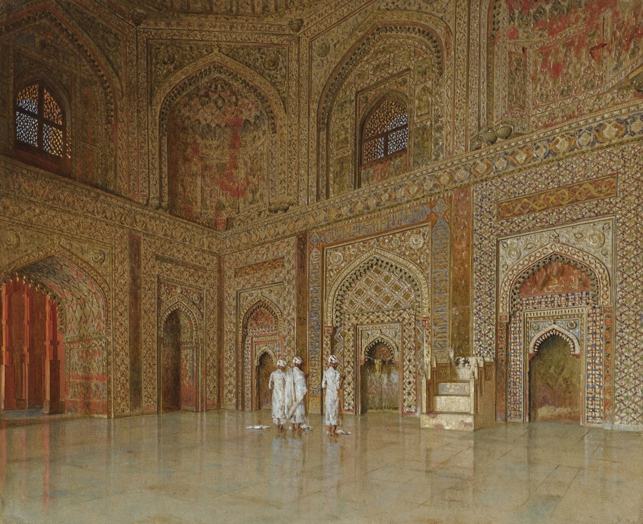 A mecset Fatehpur Sikriben alkotó: Vasili Vasilievich Vereshchagin