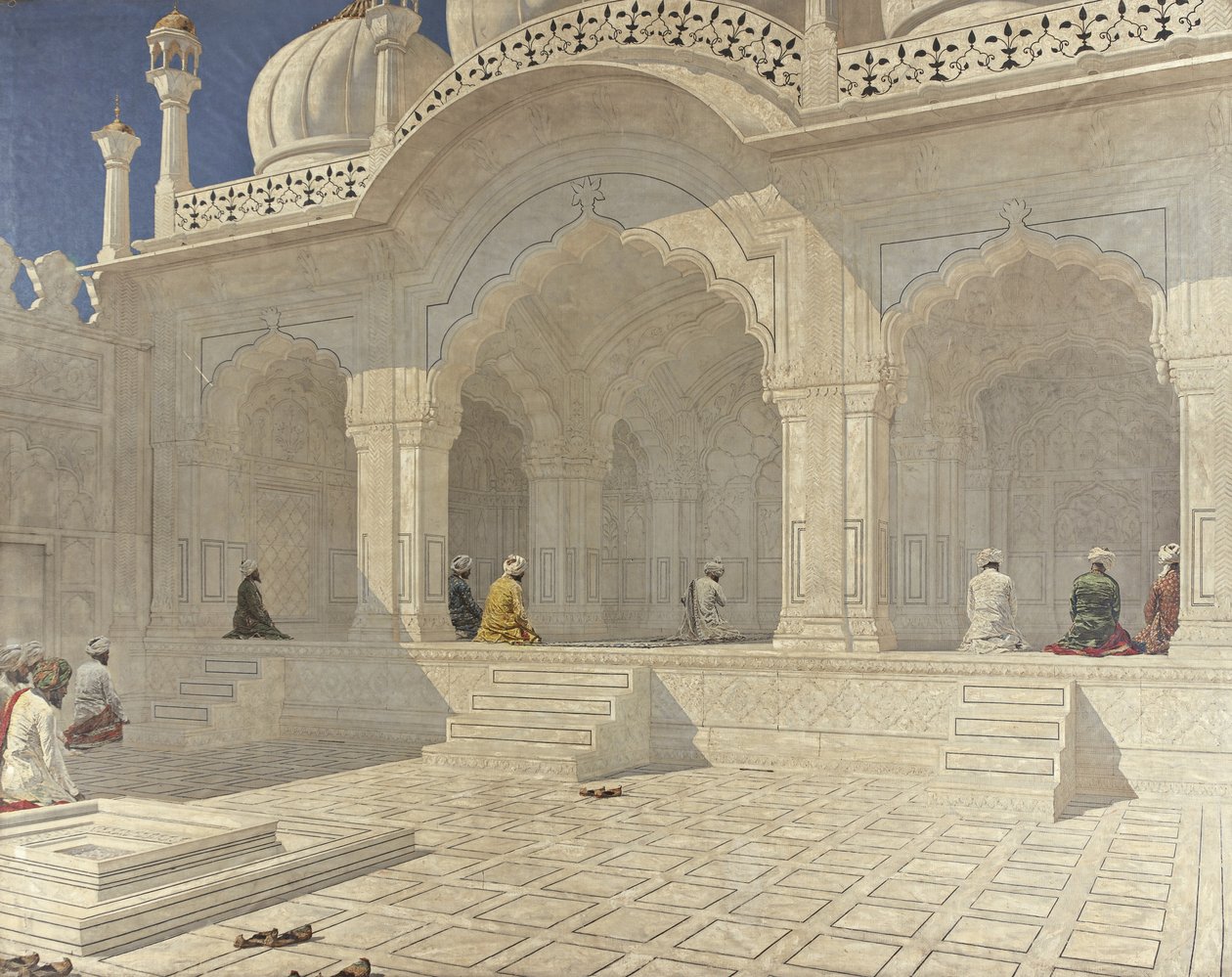 A Moti Masjid gyöngymecset, Delhi, 1880-as évek alkotó: Vasili Vasilievich Vereshchagin