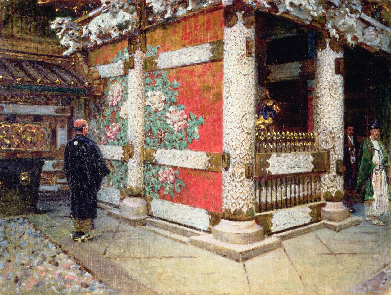 A sintó templom Nikko-ban, Japánban alkotó: Vasili Vasilievich Vereshchagin
