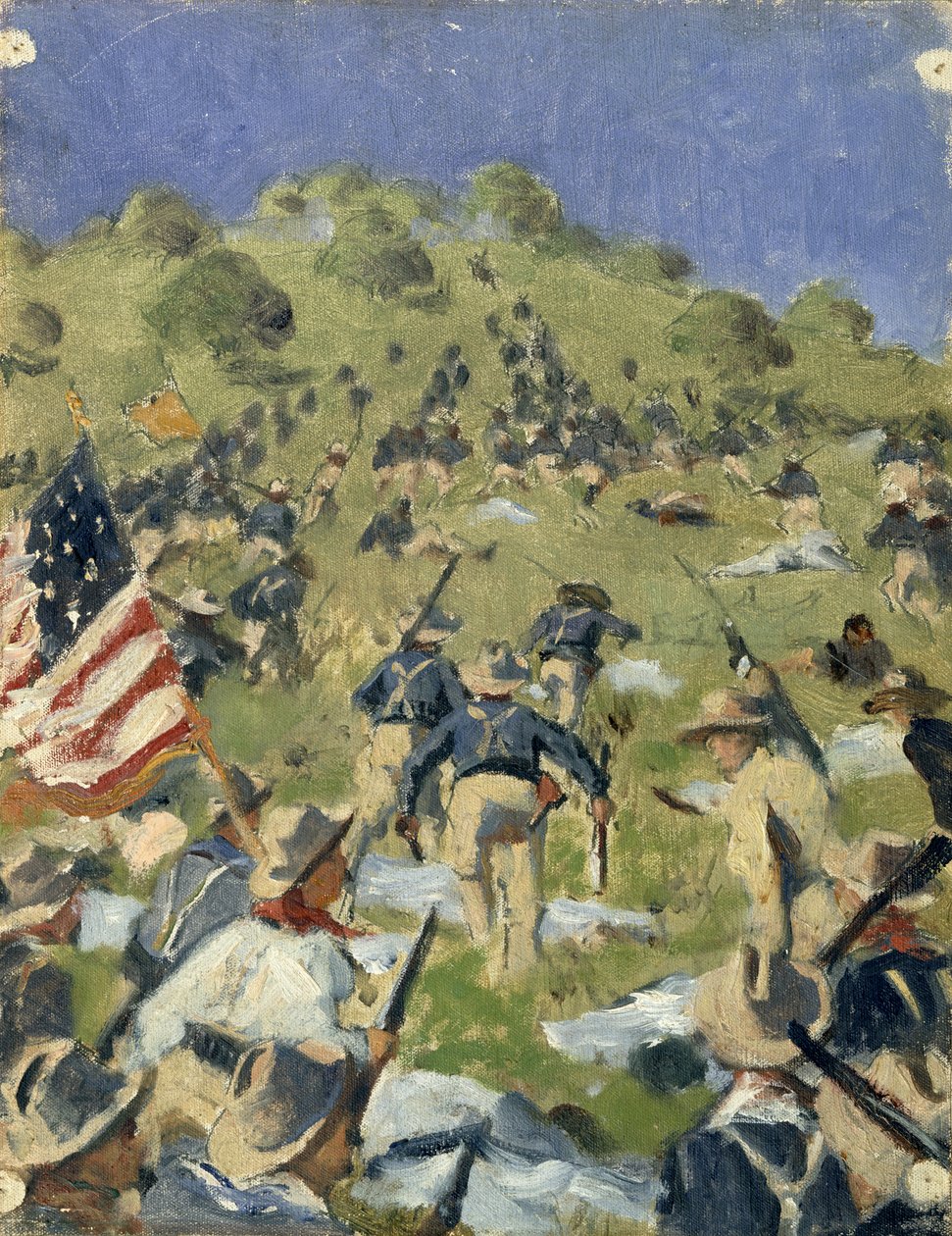 Theodore Roosevelt a Saint-Juan Heights-on alkotó: Vasili Vasilievich Vereshchagin