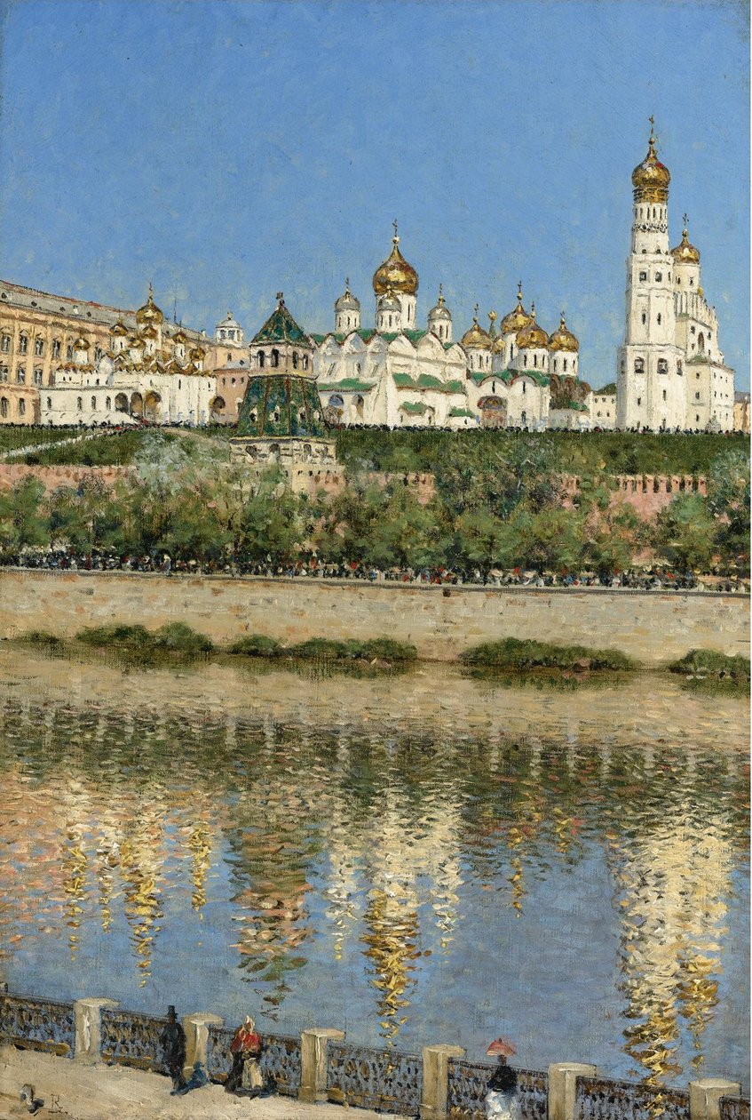 Kilátás a moszkvai Kremlre alkotó: Vasili Vasilievich Vereshchagin