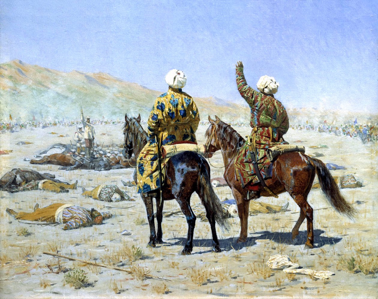 Béketárgyalók, 1873. alkotó: Vasili Vasilyevich Vereshchagin