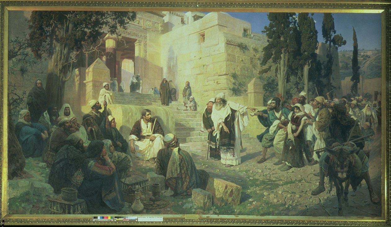Krisztus és a házasságtörésen elhurcolt asszony, 1888 alkotó: Vasilij Dmitrievich Polenov