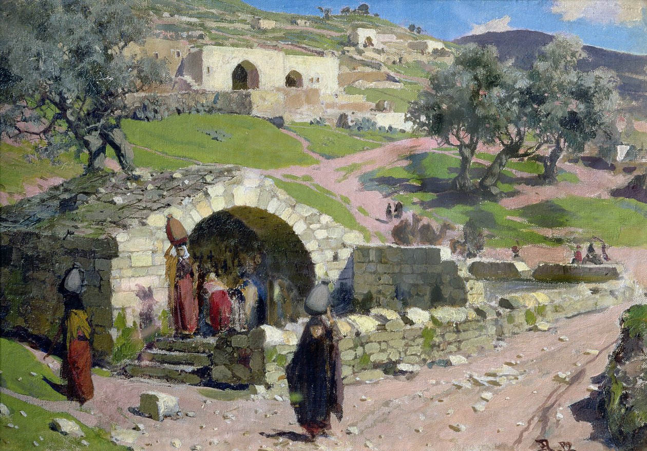 Szűz tavasz Názáretben, 1882 alkotó: Vasilij Dmitrievich Polenov
