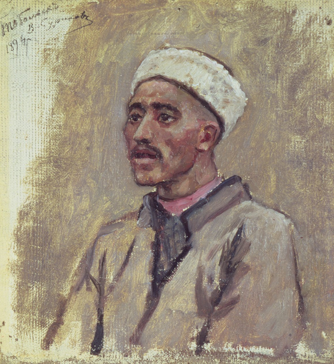 Egy szibériai tatár, vázlat a „Yermak meghódítja Szibériát” című filmhez, 1894 alkotó: Vasilij Ivanovic Surikov