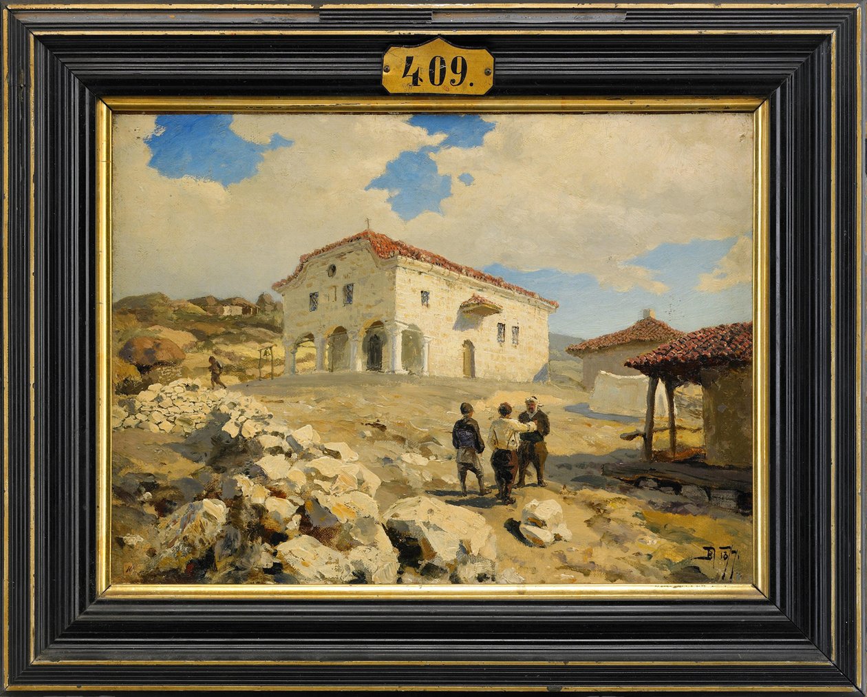 Egy templom a Balkánon, 1877 alkotó: Vasilij Dmitrievich Polenov