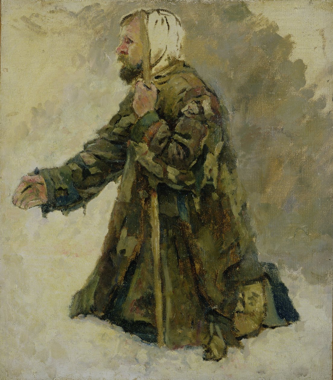 Isten bolondja térden állva alkotó: Vasilij Ivanovic Surikov