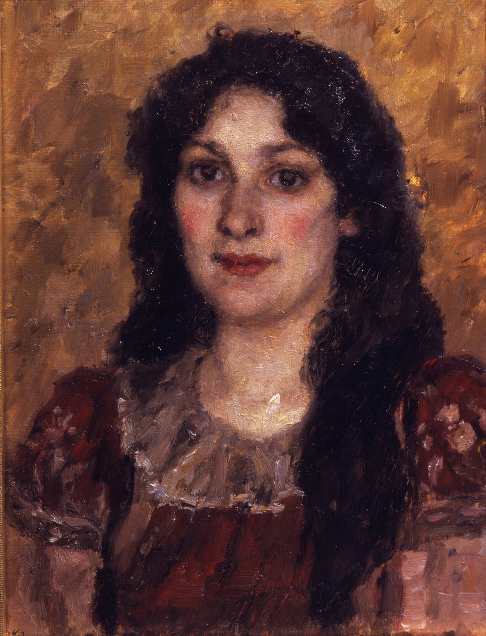 A művész feleségének portréja, 1888 alkotó: Vasilij Ivanovic Surikov