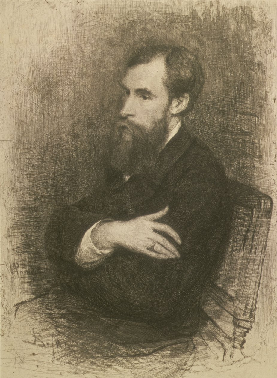 Pavel Mihajlovics Tretyakov (1832-98) portréja, 1894 alkotó: Vasily Vasilievich Mate