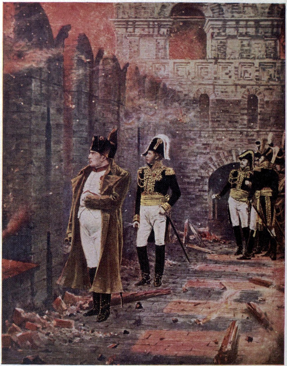 A Kreml lángokban áll! alkotó: Vasili Vasilievich Vereshchagin