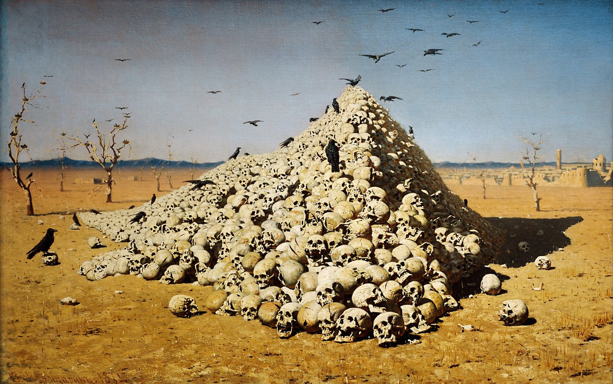 A háború apoteózisa alkotó: Vasili Vasilievich Vereshchagin