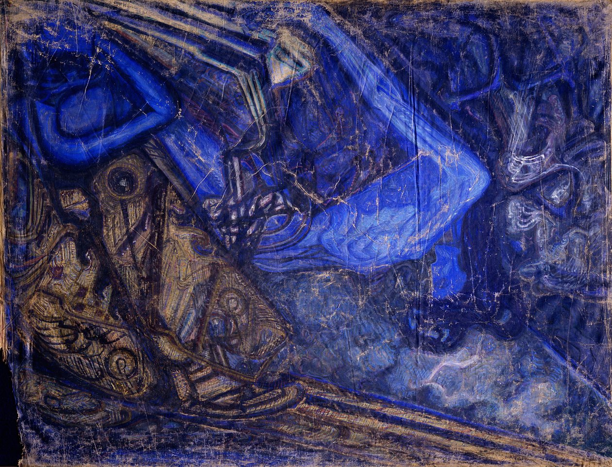 Michail Vrubel halálának gyásza, 1910-1911 alkotó: Vasily Ivanovich Denisov