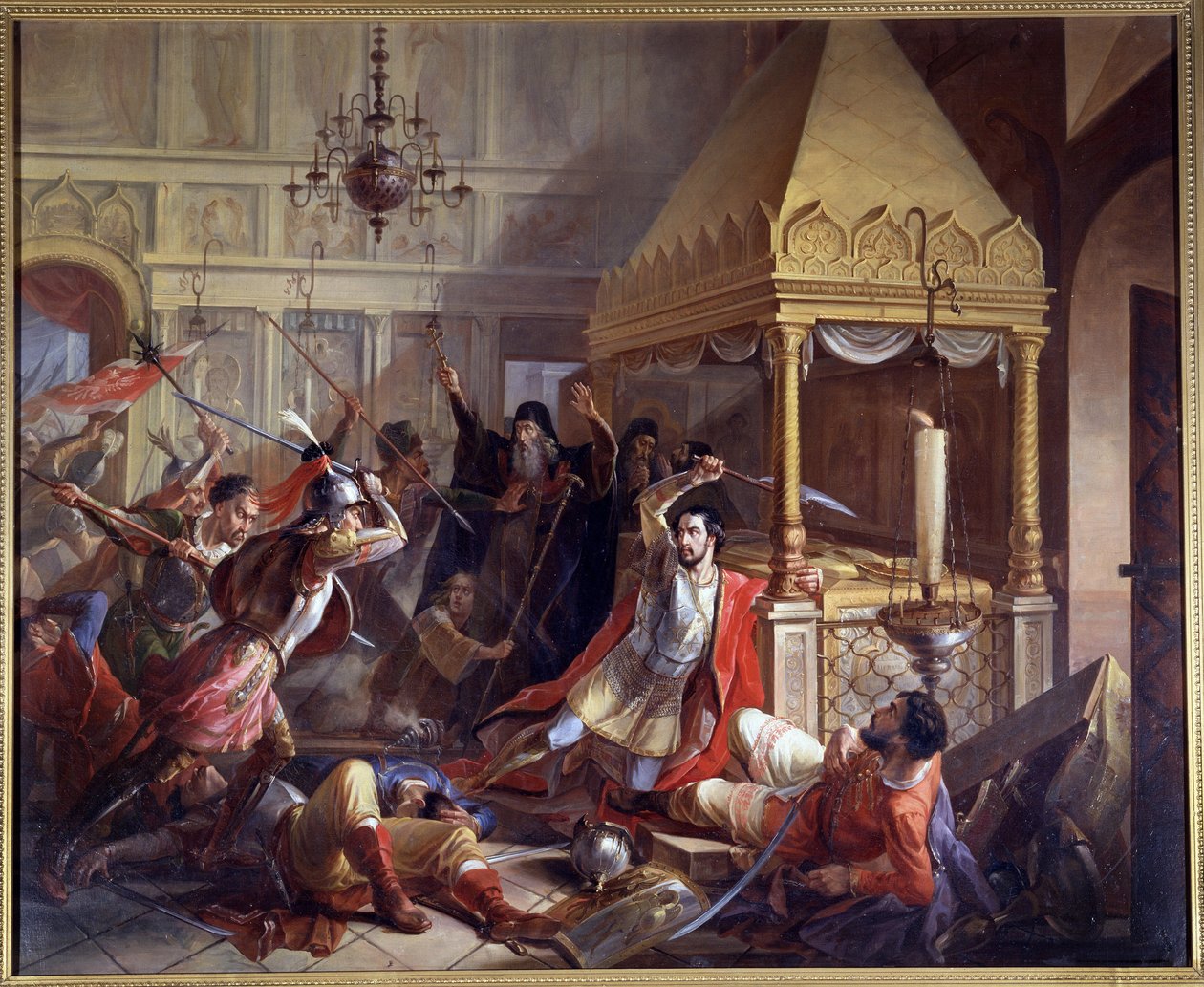 Michail Volkonszkij herceg hőstette az 1610-es lengyel ostrom alatt alkotó: Vasily Kuzmich Demidov