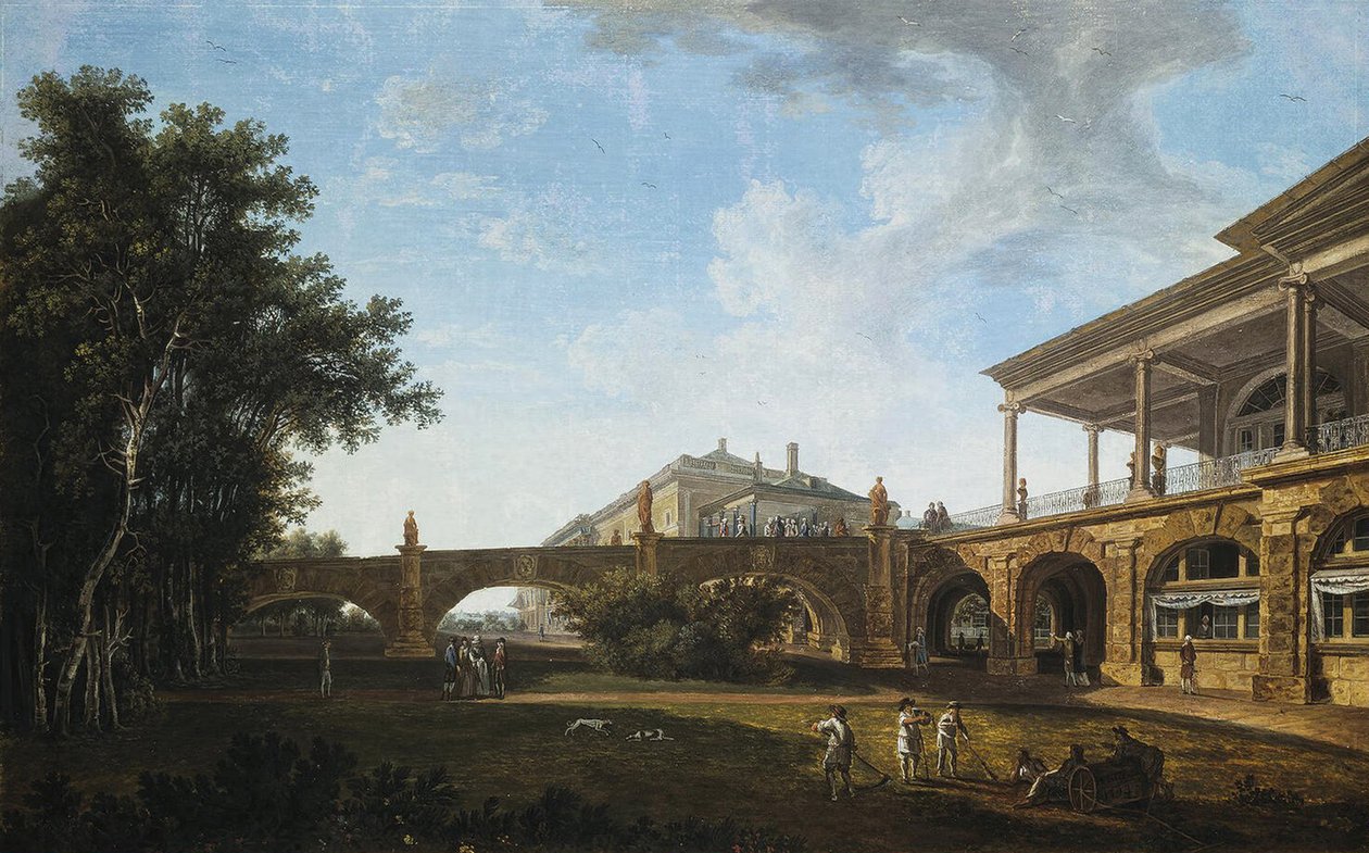 A Cameron Galéria rámpa a Carskoje Selo parkban, 1794 alkotó: Vasily Petrovich Petrov
