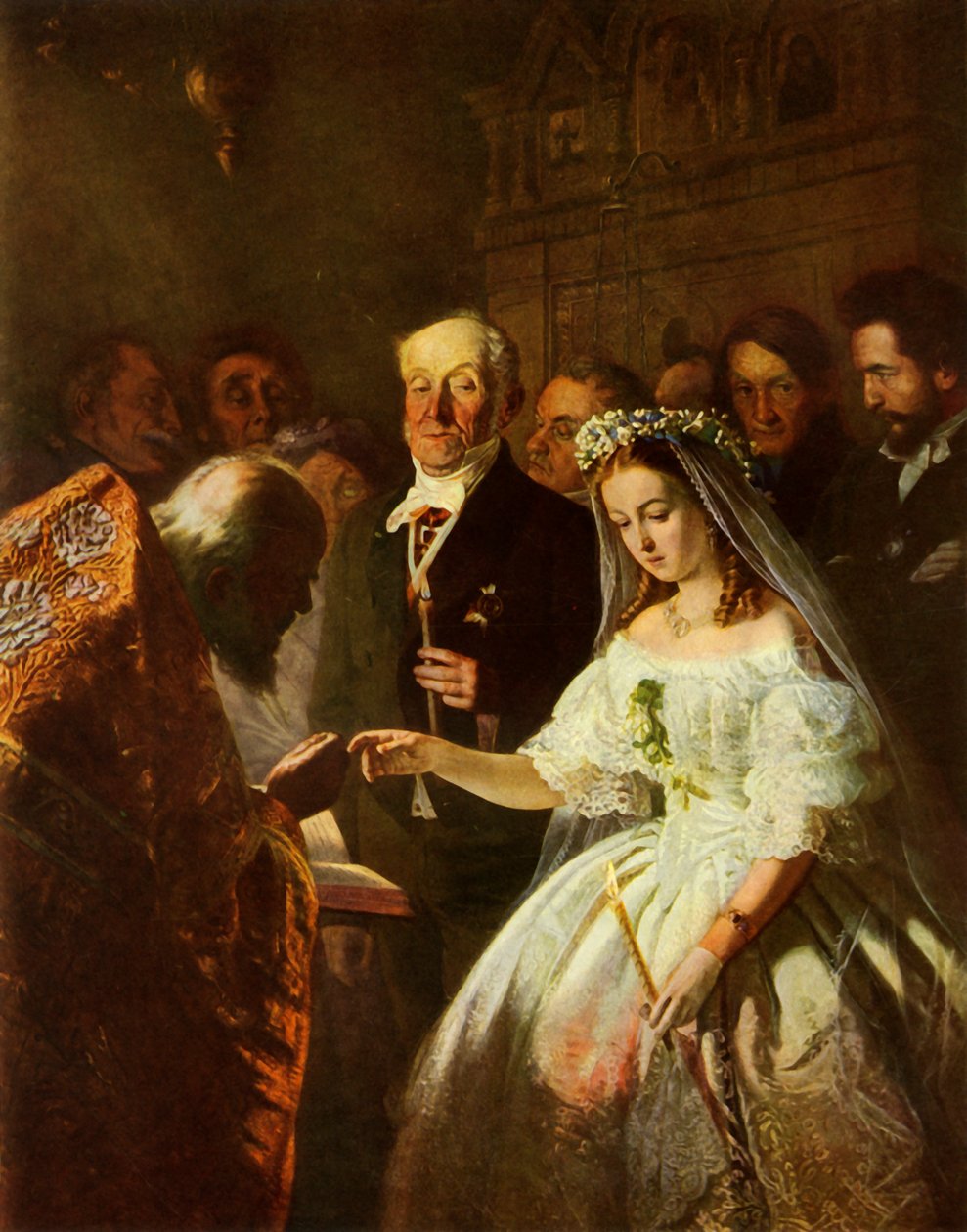 Az egyenlőtlen házasság, 1862, 1965. alkotó: Vasily Pukirev