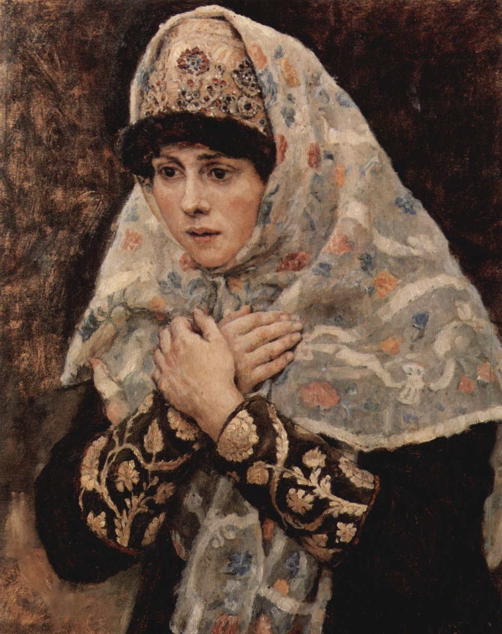 Boyar lány keresztbe tett karokkal alkotó: Vasily Surikov